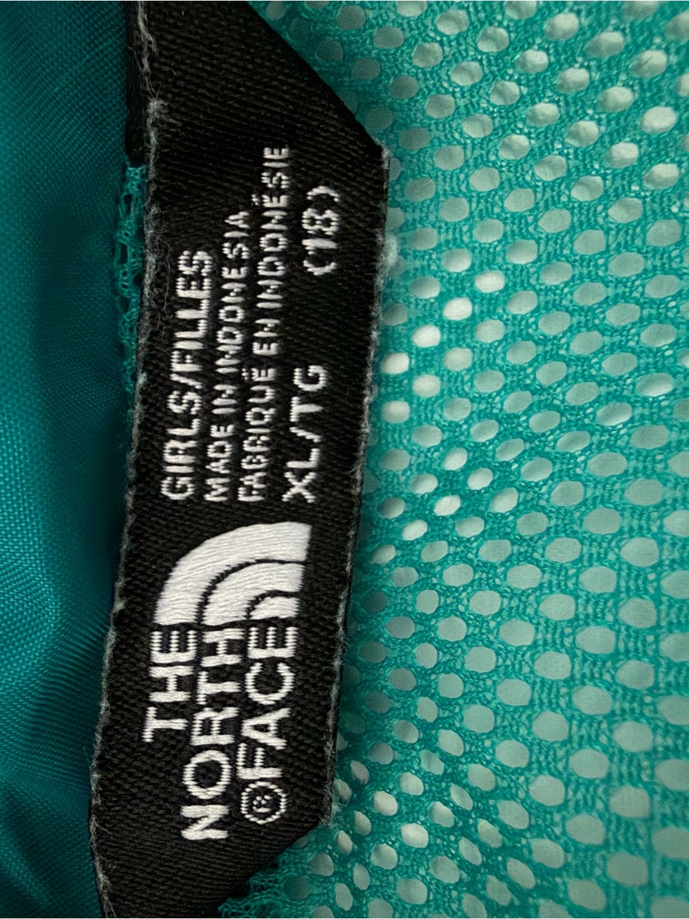 The North Face Juniors Teal Hooded Windbreaker Jacket Gorpcore Outdoorsy - Picture 2 of 11